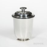 Tiffany & Co. Sterling Silver Wine Cooler, New York, mid to late 20th century, with cover, ht. 11 1/