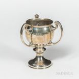 Edward VII Irish Sterling Silver Three-handled Goblet, Dublin, 1902-03, Elkington & Co. Ltd., maker,