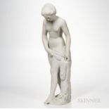 After Etienne-Maurice Falconet (French, 1716-1791) Marble Figure of The Bather, 20th century, the s