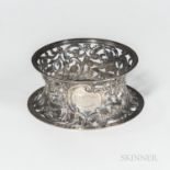 Victorian Irish Sterling Silver Dish Ring, Dublin, 1899-1900, James Wakely & Frank Clarke Wheeler, m