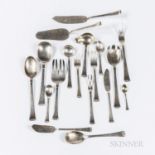 Continental .935 Silver Flatware Service, probably Austria, early 20th century, maker's mark "FB," t