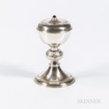 George V Sterling Silver Covered Chalice, London, 1924-25, Guild of Handicraft, maker, with an engra