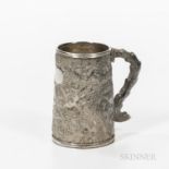 Chinese Export Silver Cup, late 19th/early 20th century, indistinct mark to under "H_," ht. 5 in., a