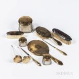 Eleven-piece Gorham 14kt Gold Vanity Set, Providence, late 19th/early 20th century, special order nu