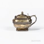 George III Sterling Silver Mustard Pot, London, 1809-10, Rebecca Emes & Edward Barnard I, maker, wit
