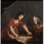 School of Alessandro Turchi (Italian, 1578-1649), Judith Beheading Holofernes, Unsigned., Condition: