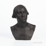 Wedgwood Limited Edition Black Basalt Bust of George Washington, England, 1976, modeled after the or