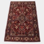 Joshegan Rug, Iran, c. 1930, 6 ft. 8 in. x 4 ft. 4 in.