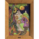 Wedgwood Limited Edition Fairyland Lustre Plaque, England, late 20th century, The Enchanted Palace,