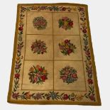 European Needlepoint Rug c. 1920 6 ft. 3 in. x 4 ft. 6 in.