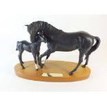 A Royal Doulton Black Beauty and Foal group