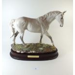 A Royal Doulton Limited Edition model of Desert Orchid on mahogany base No2475