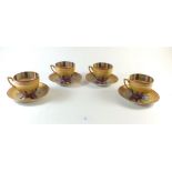 A set of four Chikaramachi/ Noritake cups and saucers