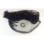 A Victorian black net and sequin stole