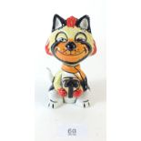 A Lorna Bailey pottery figure of a cat