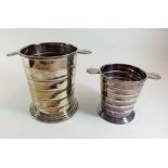 Two Art Deco silver plated ice buckets