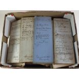 A box of ephemera relating to Kent including deeds - approx 120 items