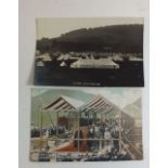 A postcard from the Opening of Elan Valley Water Works Birmingham 1904 and a GY Camp YMCA Builth