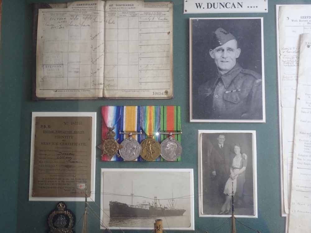 A collection of WWI period military medals ephemera and items belonging to William Duncan, Royal - Image 2 of 2