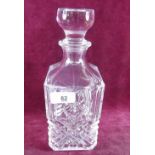 A lead glass spirit decanter