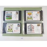 A folder of 26 GB home and international football commem cover plus other from Europe; two