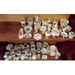 A large quantity of crested china - approx 70 items