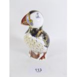 A Royal Crown Derby Imari paperweight Puffin