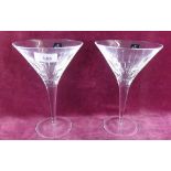 A pair of Royal Doulton 'Abacus Marcus' cocktail glasses - boxed