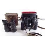 A pair of USSR made mid 20th century binoculars and one other pair