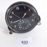 A Russian military aircraft clock with stopwatch 'CEKYHOMER'