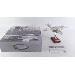An Atlas Collections silver plated model of a Dornier - boxed