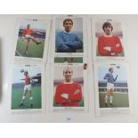 Fourteen complimentary TyPhoo Tea cards of the '60's with stars of the time such as George Best,
