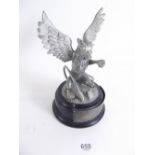 Gurkha interest: a silvered metal presentation trophy in the form of a Griffin, plaque engraved