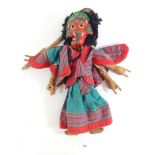 An Indonesian wooden puppet- 41cm tall