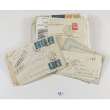 A bundle of 80+ covers from QV period on; many GB and others European plus an entire from 1809 York,