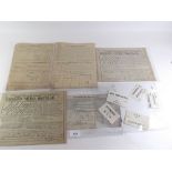 A group of mid 19th century Railway ephemera, mainly Great Eastern - including Merchandise cheque,