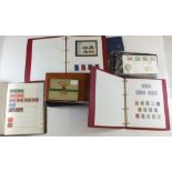 A boxed GB stamp collection of mint and used defin/commem including two SG purposed albums,