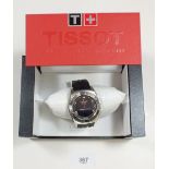 A Tissot Racint T-Touch 100m chronograph compass wristwatch T002520A, with original box