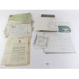 A box of letters and ephemera from the late 19th century to mid 20th century