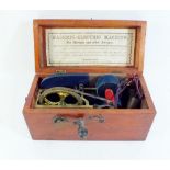 A Magnetic Electric shock machine in mahogany case