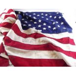An American flag by Bull Dog Bunting - 153cm by 90cm.