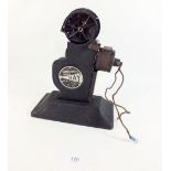 A Ray hand crank cine projector No 2, 9.5mm - including film cassette and winder- 4.5 volt, 1932