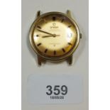 An Omega gold plated Constellation gentleman's wrist watch, 'Automatic Chronometer' with date niche,