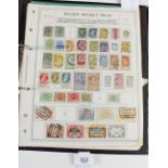 An eleven page double sided album of Belgian and Belgian Congo stamps, mint and used, defin/