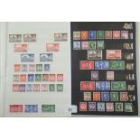 Bahrain and Brit Postal Agencies in East Arabia QEII defin and commem sets on 2 stocksheets.