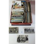 Postcards. Large quantity with topographical (GB & Foreign); Flora/Fauna incl cattle, birds etc (