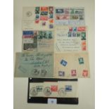 Shoe box full of mostly 20th C European stamps, mint & used, in packets, approvals books (7 large,