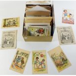 A box of mixed postcards - mainly modern plus two copies Five Minutes With Punch