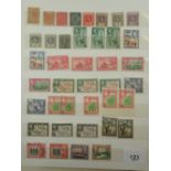 Stamp album of Fiji, QV to QEII, mint (much UMM in glycines) and used defin and commem. Value in