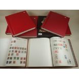 Collection of mint & used all-world stamps in 8 SG 'Tower' albums plus box of unused pages for